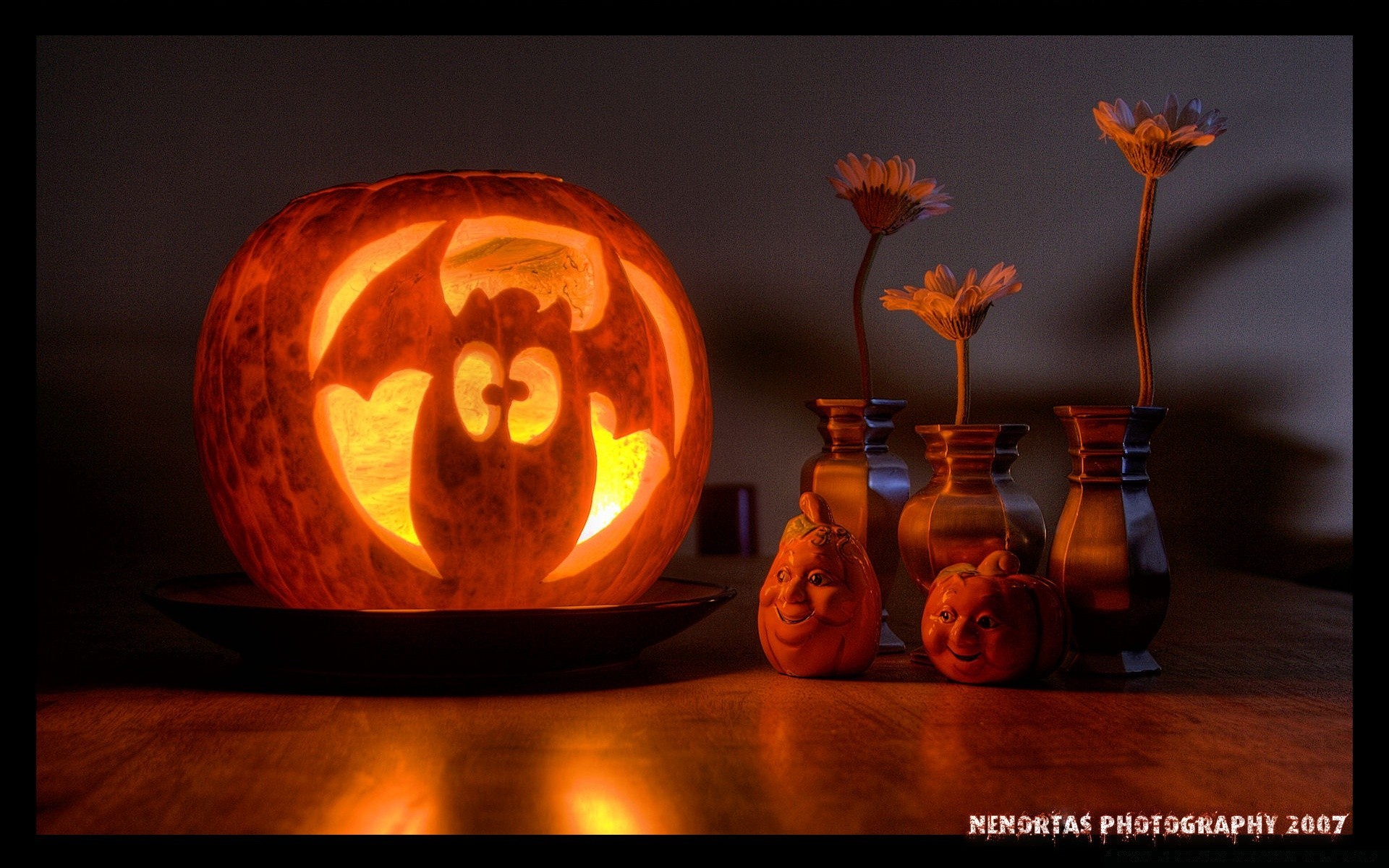 halloween candle lantern pumpkin flame burnt candlelight dark