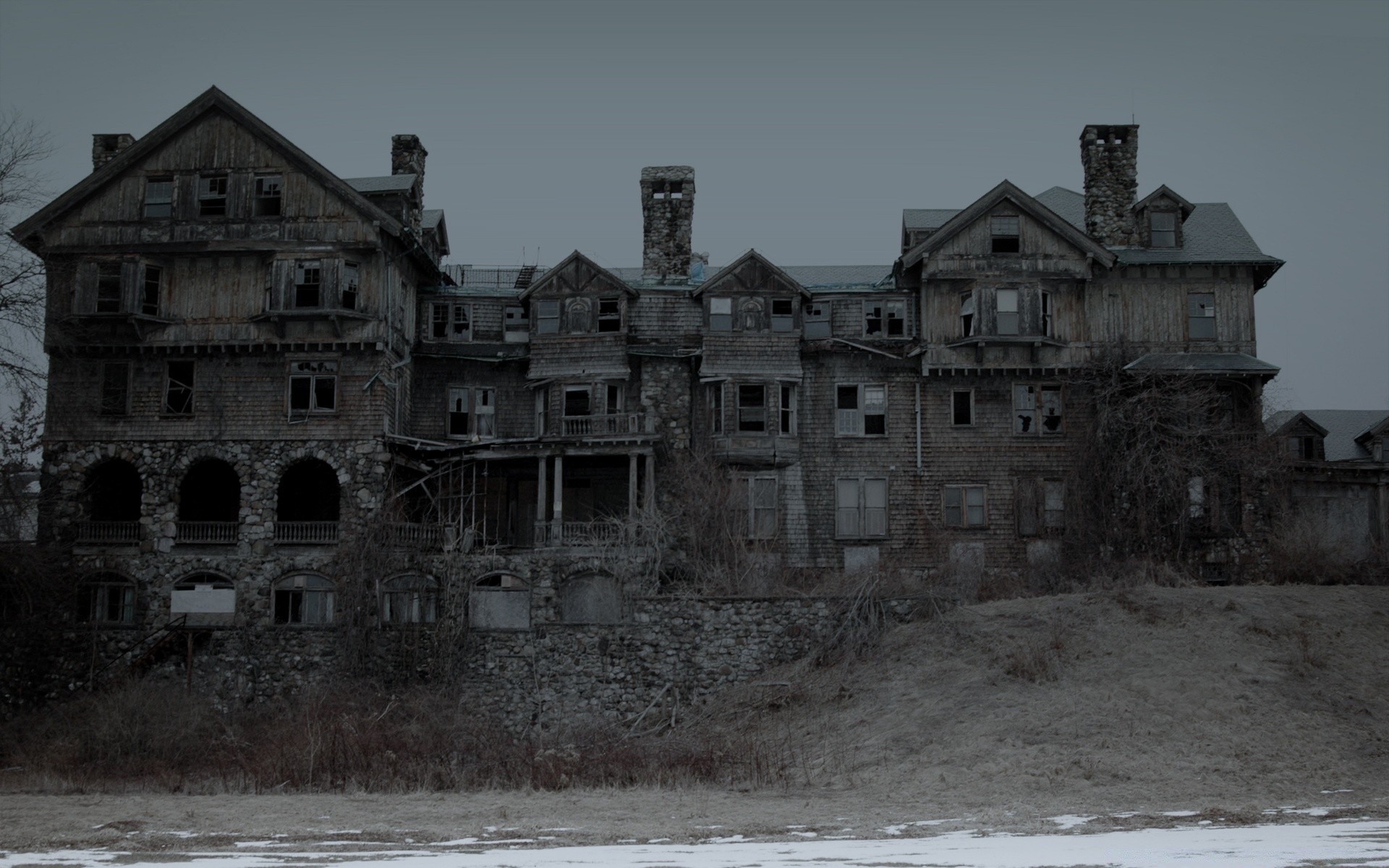 halloween architektur haus zuhause reisen haus alt im freien winter antiker stadt katastrophe