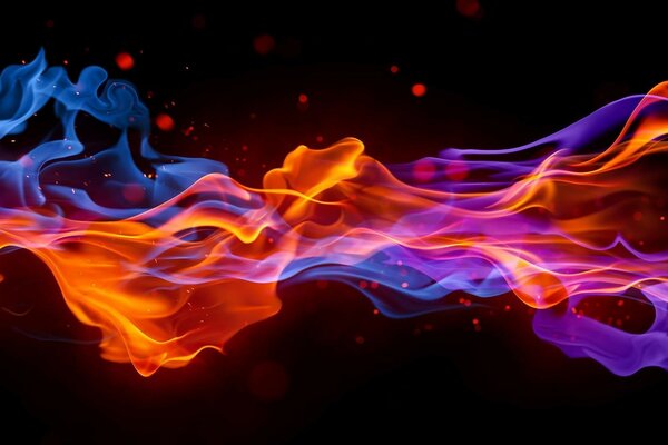 Une belle abstraction de flamme capable de tout brûler