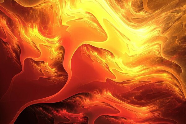 Hot energy in a raging flame