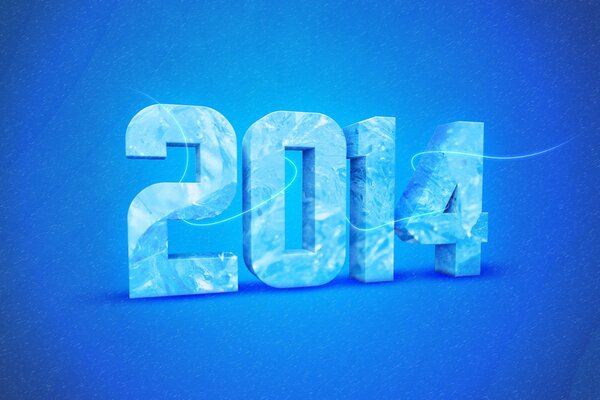 Neon illustration of the new year