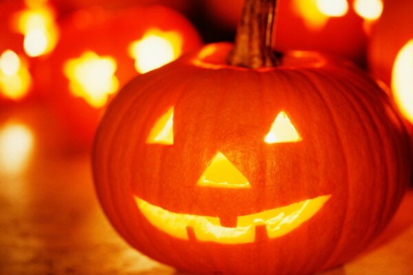 Halloween, citrouille, table de fête