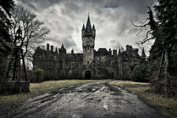 An old abandoned castle beckons for Halloween