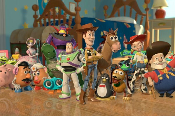 Foto di giocattoli dal cartone animato Toy Story