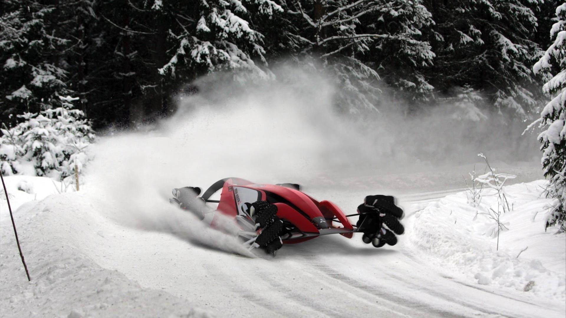 atvs snow winter ice action cold