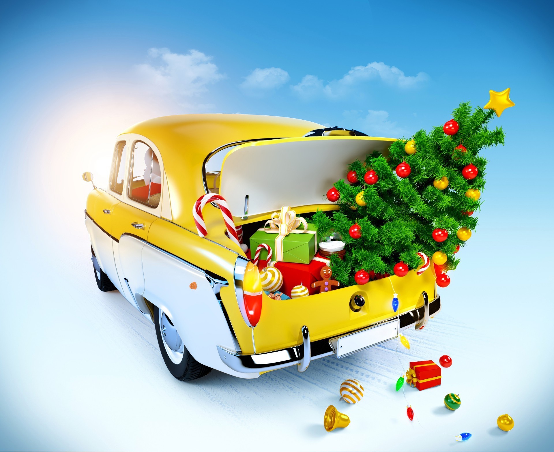 new year car vehicle transportation system travel fast outdoors