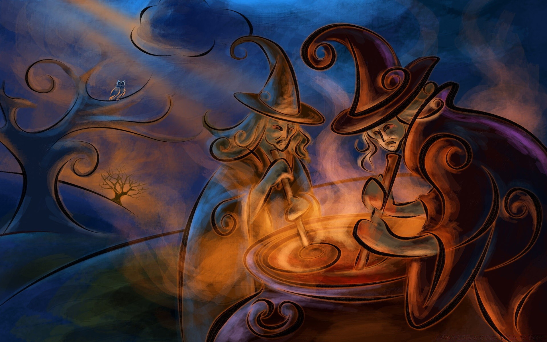 halloween arte desenhar abstrato gráfico ilustração fantasia área de trabalho magia chama artístico cor decoração imagem padrão textura