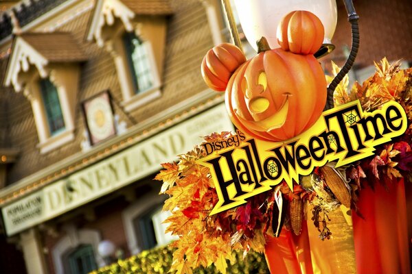 The city celebrates Halloween and is decorated with pumpkins