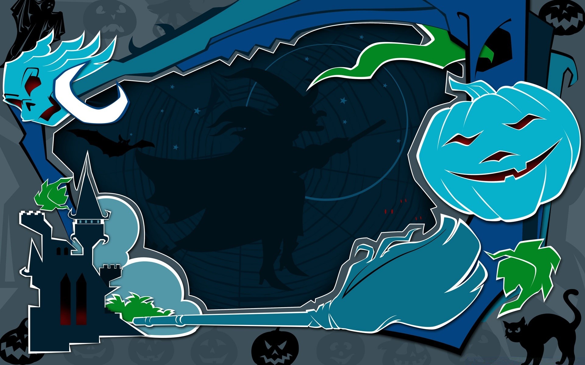 halloween illustration grafik desktop design vektor abstrakt kunst skizze