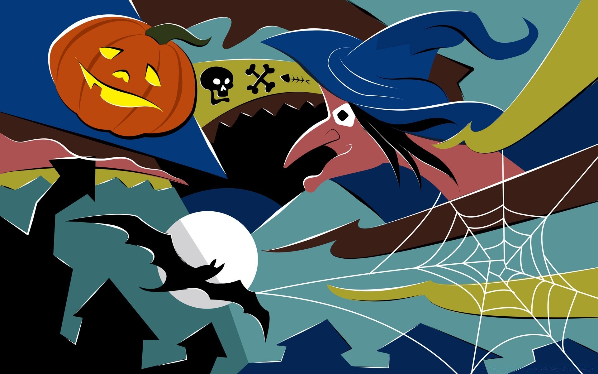 halloween ilustración vector boceto gráfico diseño escritorio arte