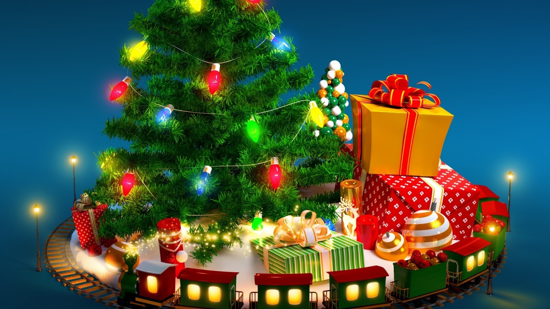 nuovo anno natale vacanza inverno albero di natale albero vacanza decorazione splende merry divertimento