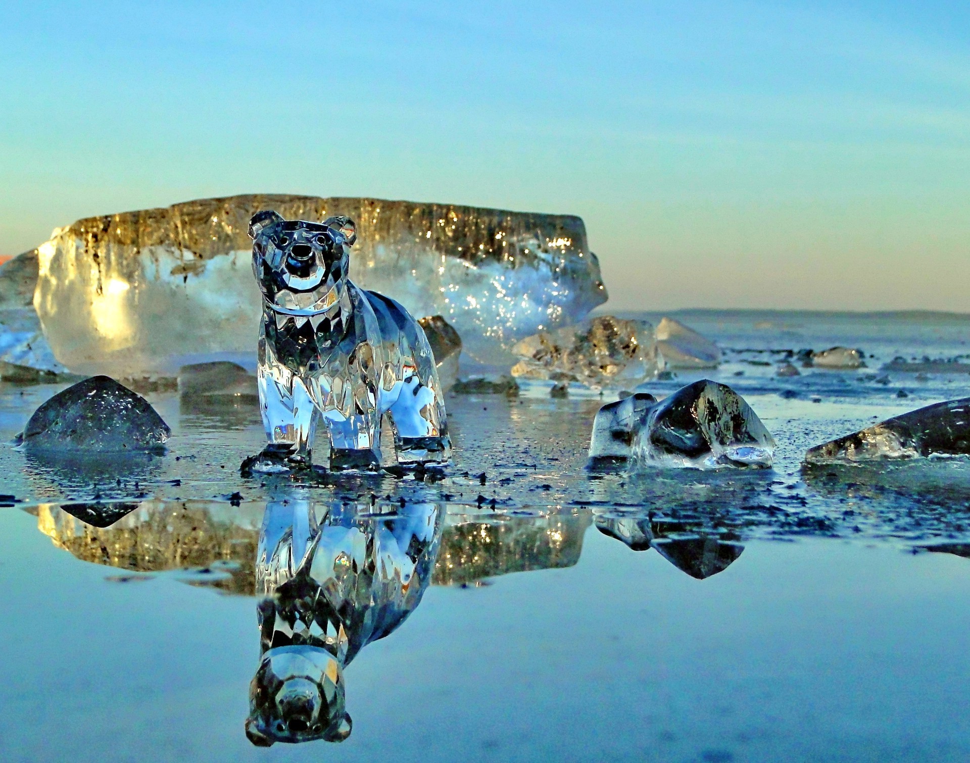 see wasser reisen reflexion roboter ozean meer auto futuristisch