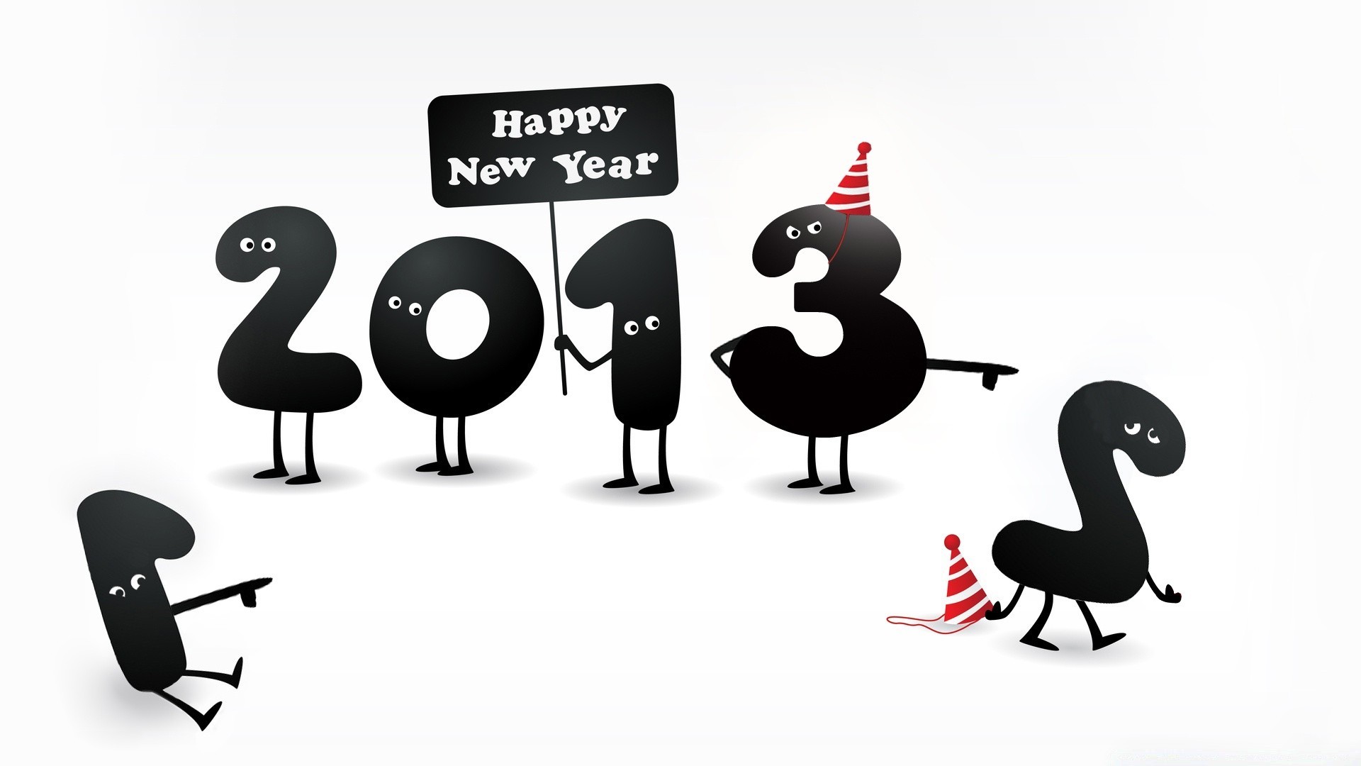 new year illustration business isolated teamwork