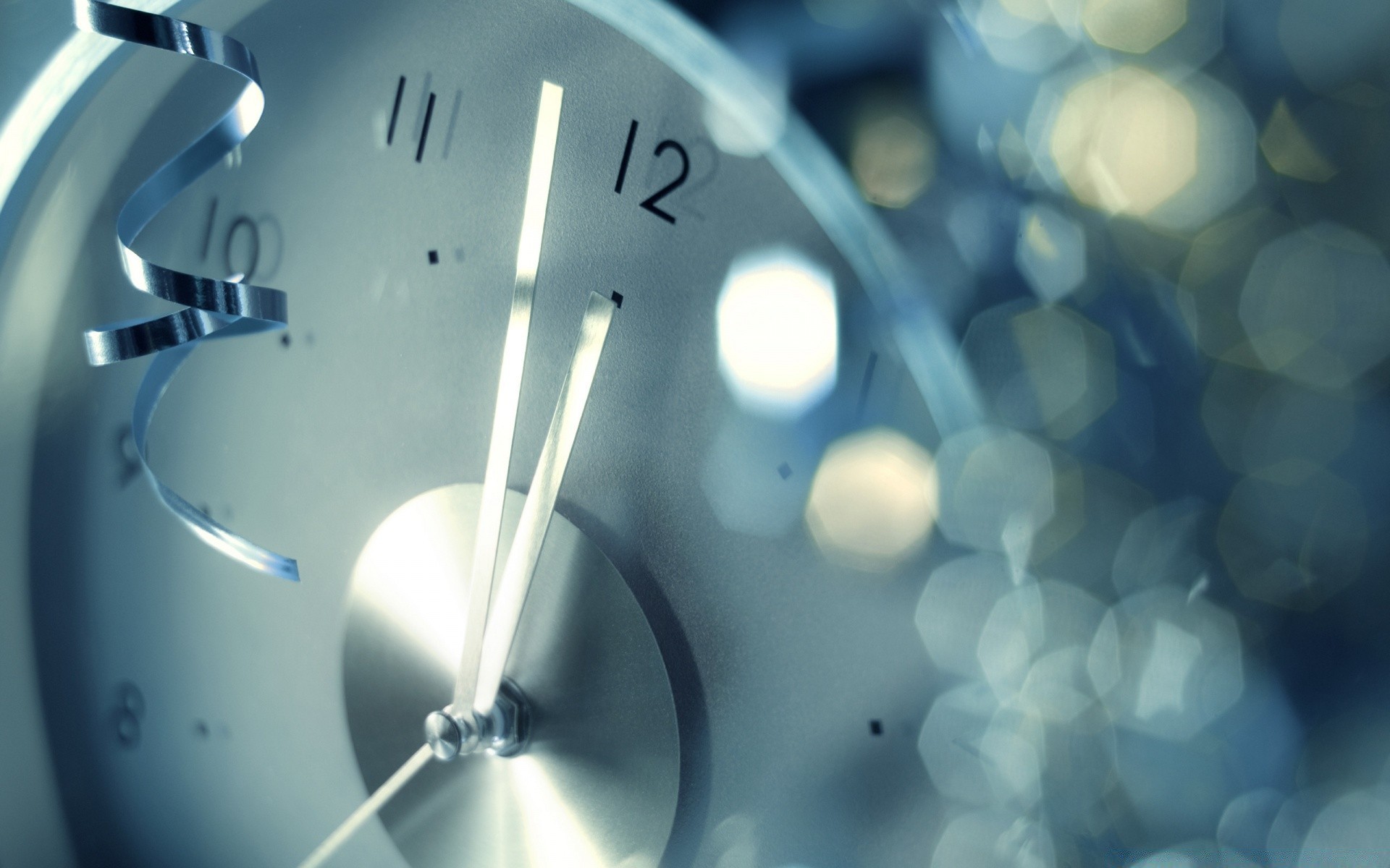 new year clock time midnight desktop blur watch bright minute