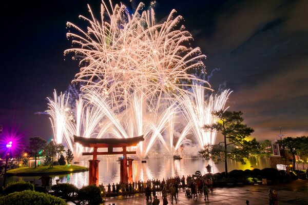 Festival de luz de año nuevo