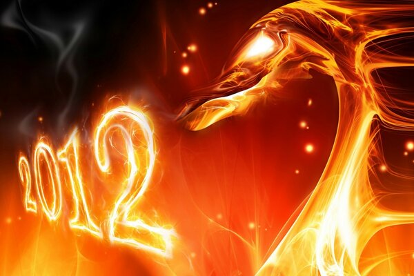 3D Graphic Flame deux mille douze ans