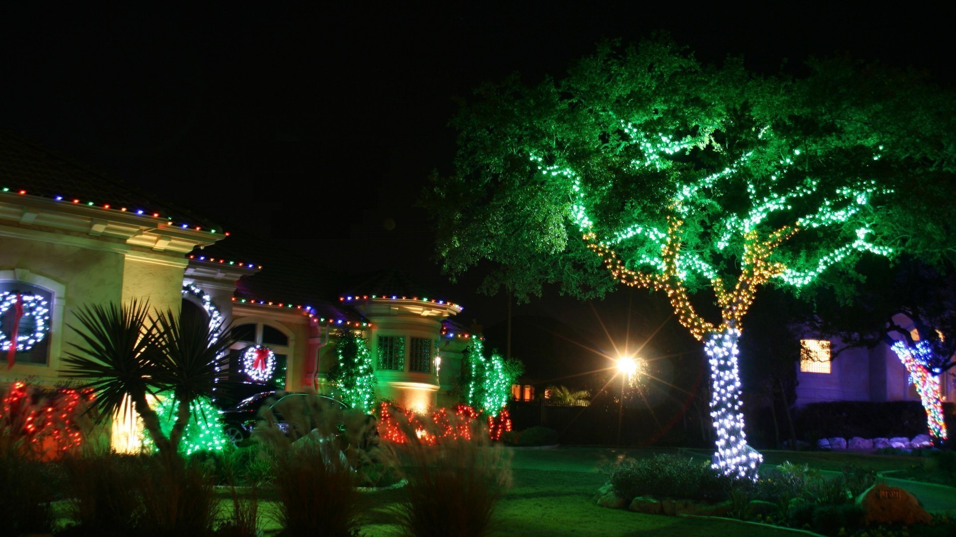 gece akşam alacakaranlık akşam alacakaranlık akşamları noel ağaç festival ışık seyahat açık havada tatil tatil arkadan aydınlatmalı müzik