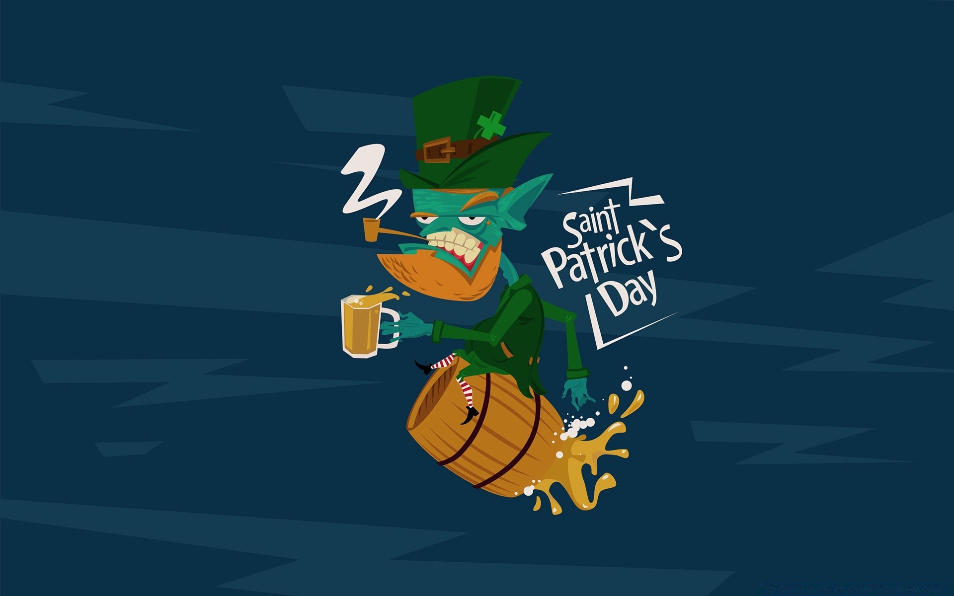 saint patrick s day illustration vector man