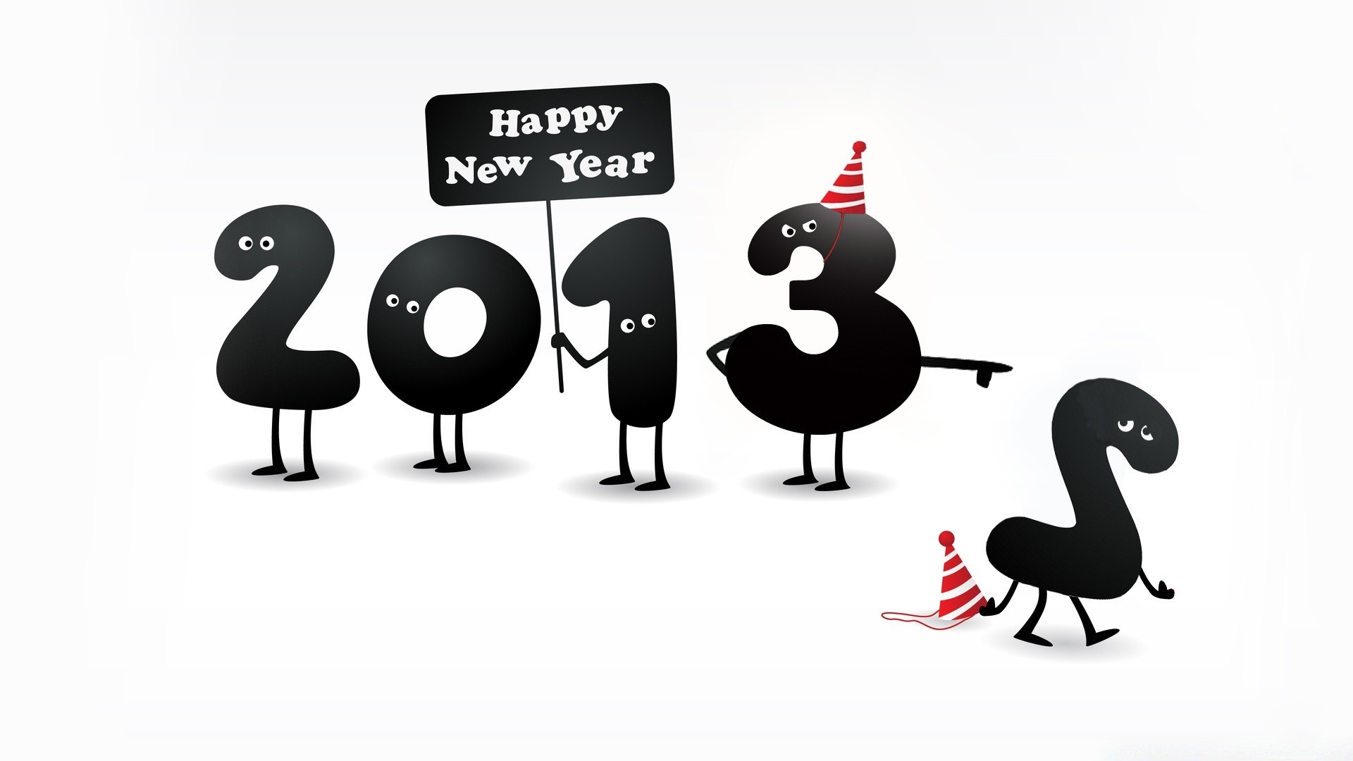 new year illustration business isolated teamwork