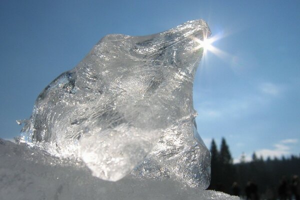 The icy light of the warm sun