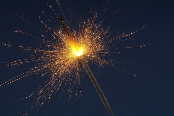 Bright sparks from sparklers