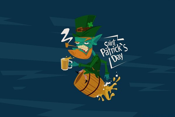 Image graphique dédiée à la Saint-Patrick