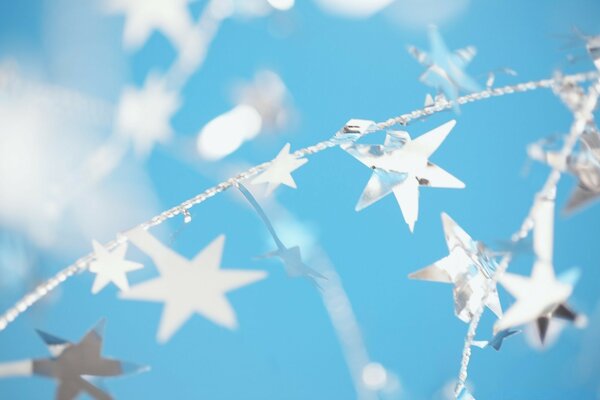 Stars from falga Christmas garland