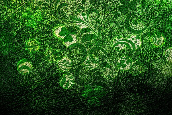 Green patterns. Beautiful texture. Green color