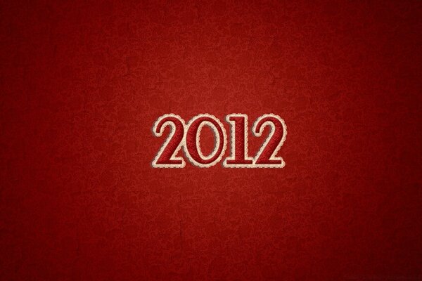 2012 on a red background