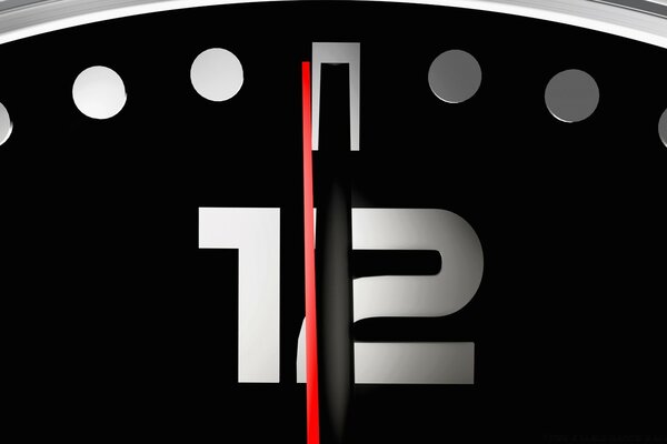 Graphic design of the desktop vector clock for 12