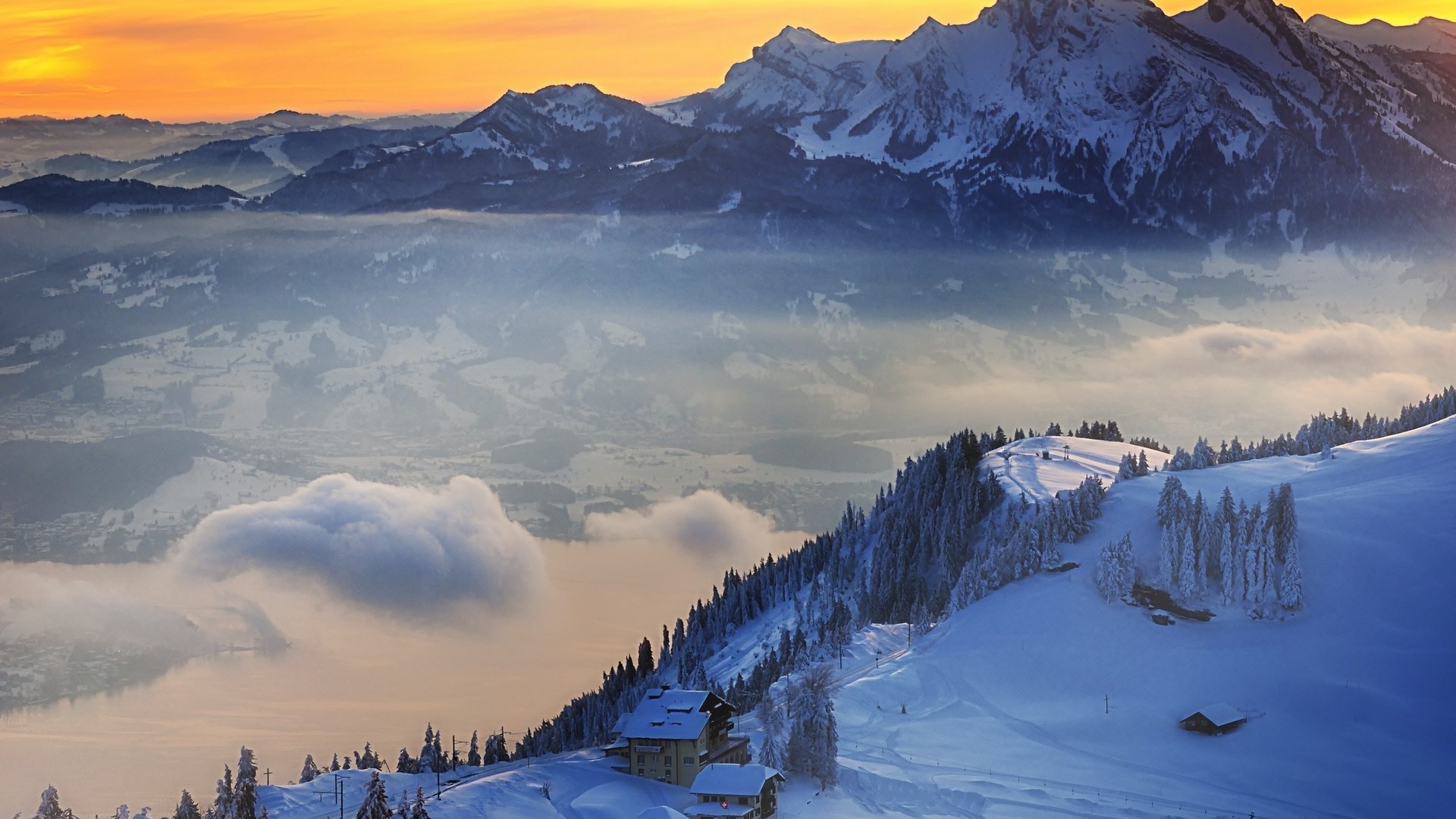 winter snow mountain ice cold scenic glacier travel landscape frozen