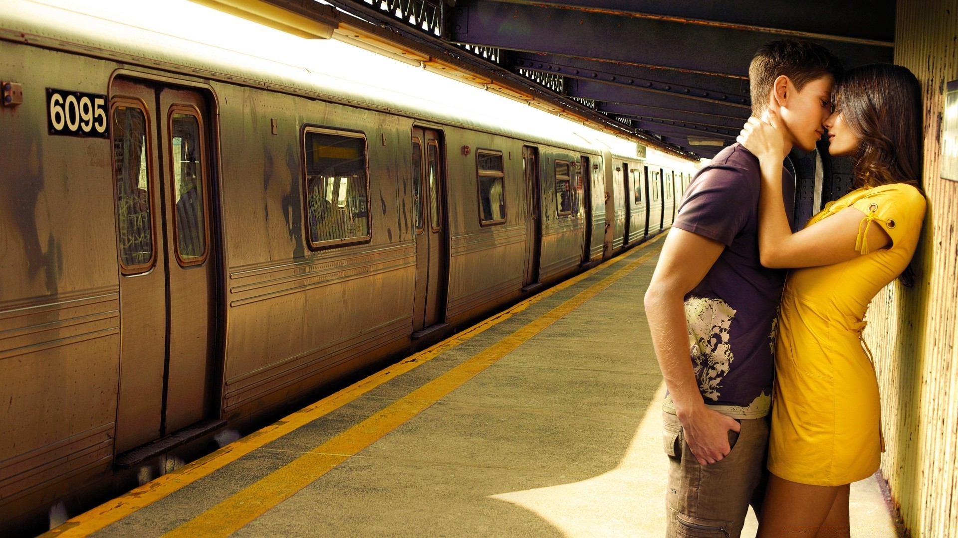 día de san valentín tren ferrocarril atasco de tráfico viajes mujer sistema de transporte retrato adulto ciudad desenfoque