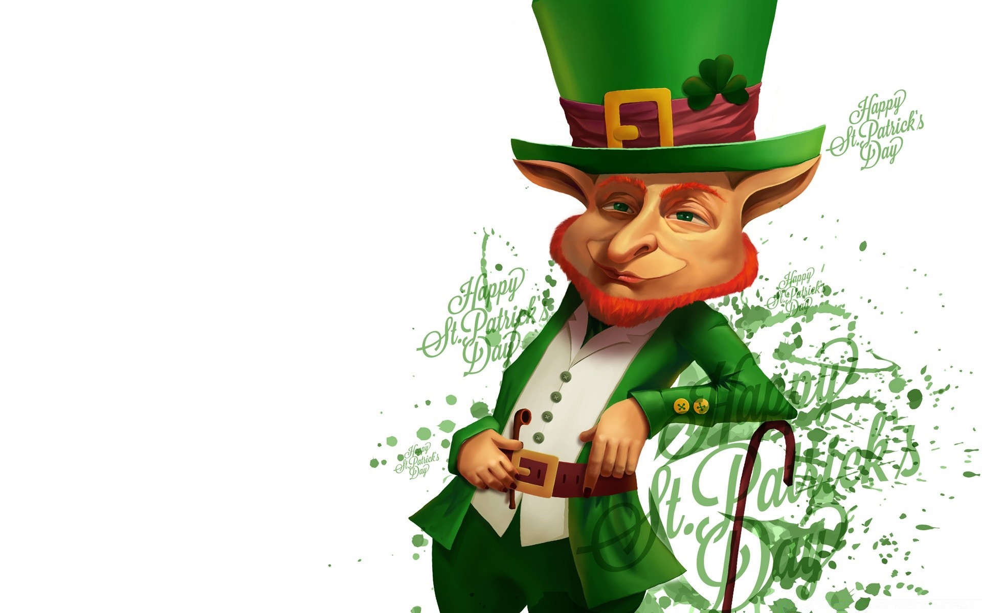 giorno di san patrizio leprechaun trifoglio copertura buona fortuna trifoglio bianco bambino festa divertimento brownie san tradizionale