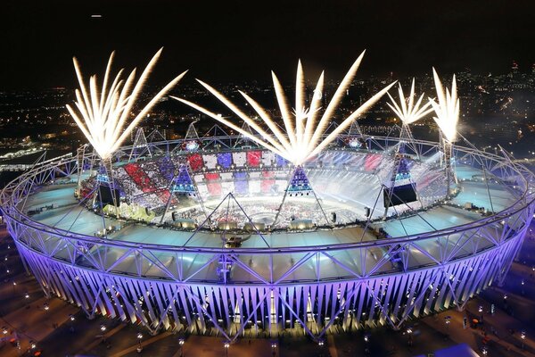 Salut festif pendant le football