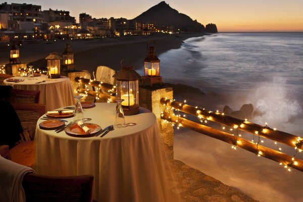 Restaurant by the sea