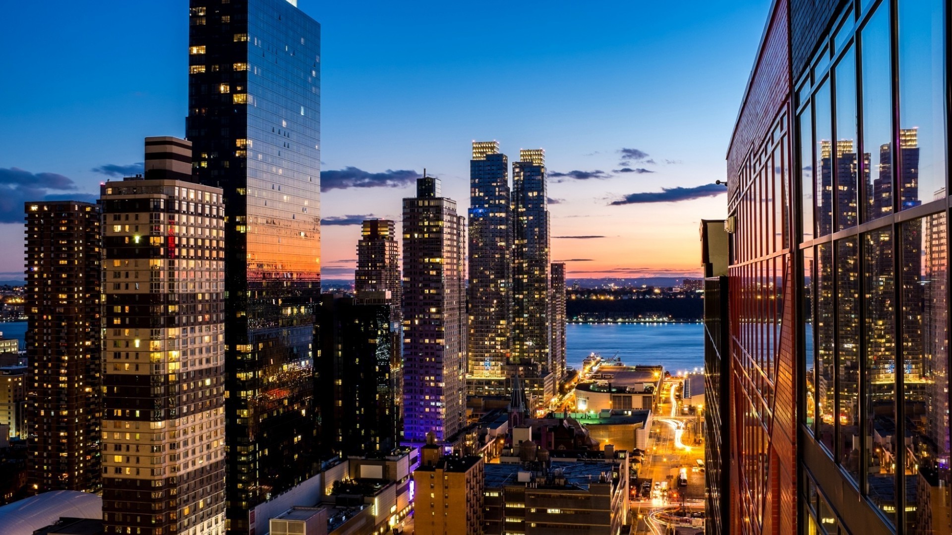 skyscrapers city skyscraper downtown architecture cityscape skyline building dusk office travel business urban sky illuminated evening tower finance tall modern