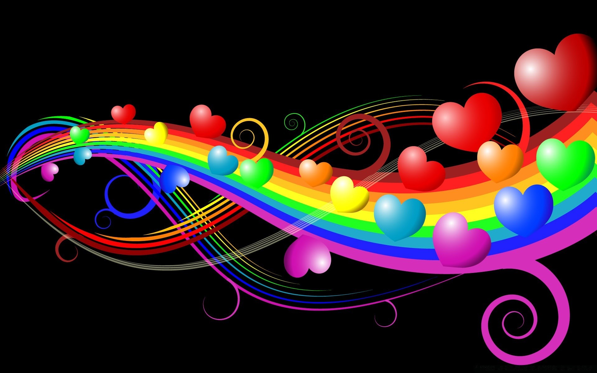 valentine s day desktop abstract design illustration color bright decoration rainbow element shape wallpaper graphic