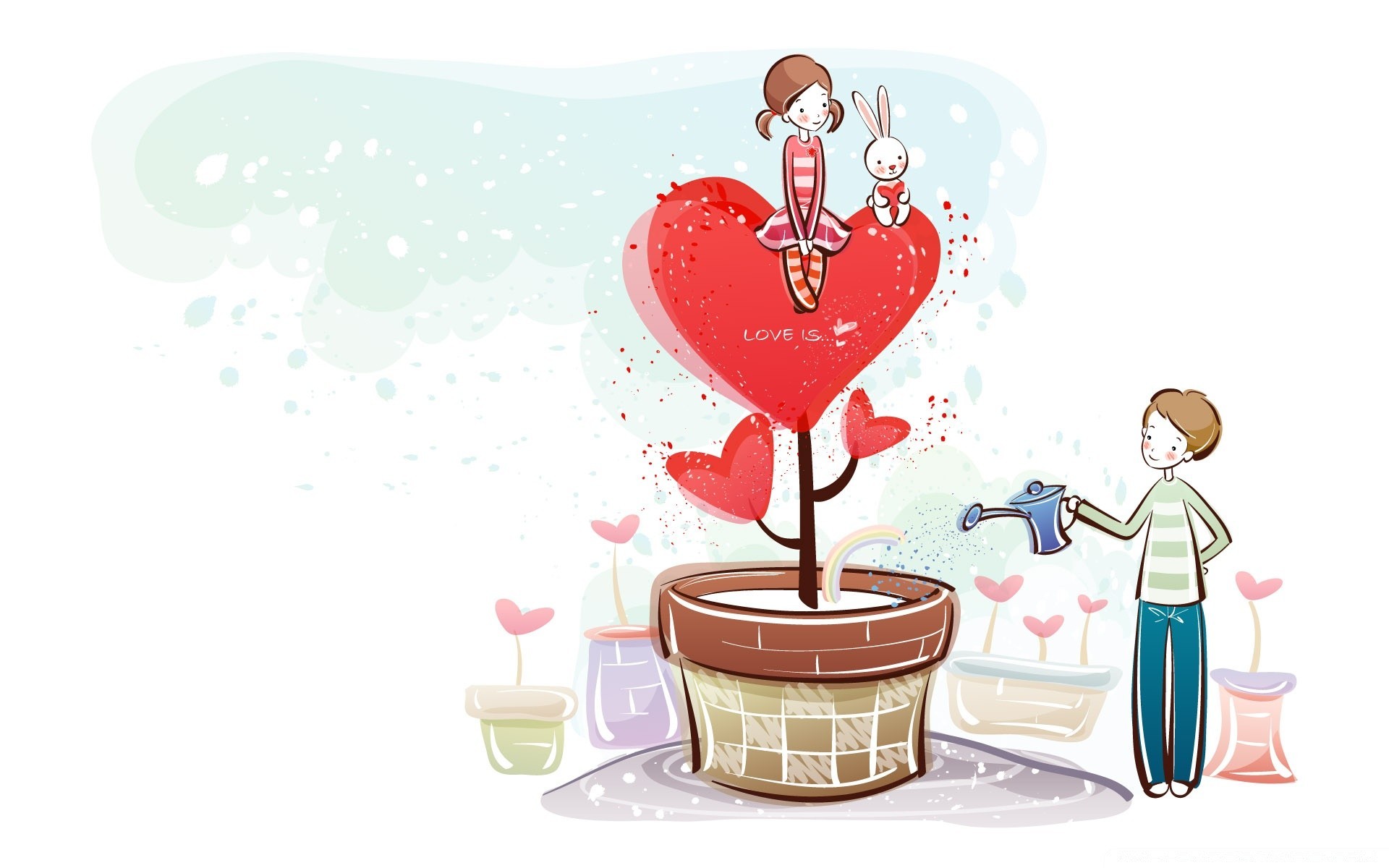 valentine s day desktop celebration decoration illustration