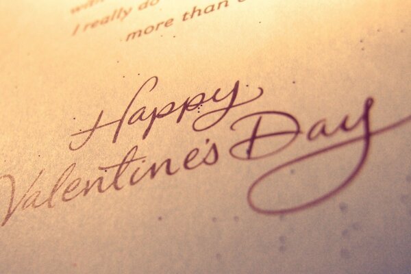 Happy Valentinstag Typografie