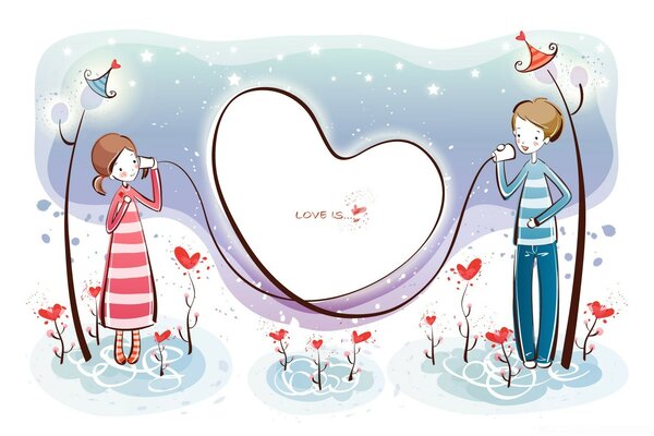 Illustration of a heart for Valentine s Day