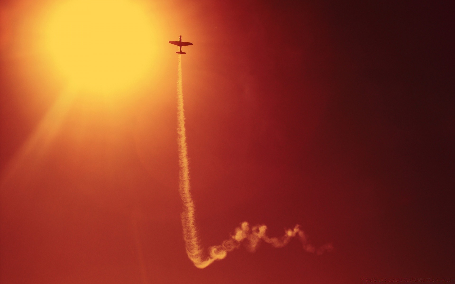 aviation coucher de soleil silhouette rétro-éclairé soleil lumière soir noël ciel