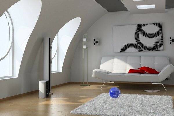Design of a room in a modern style for a teenager