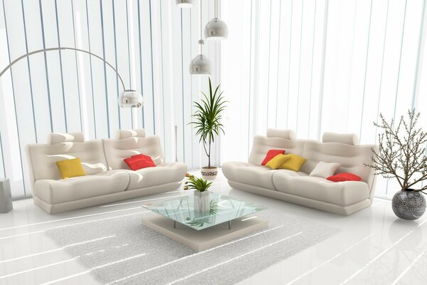 Modernes Interieur. Wohnzimmer-Design