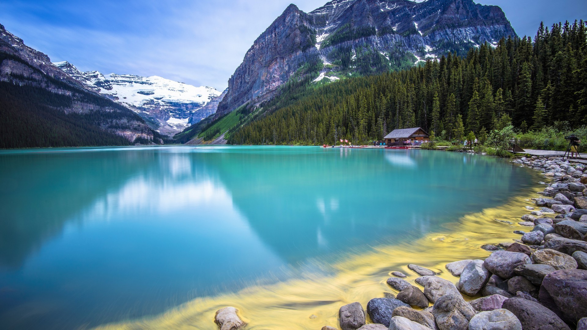 mountains water landscape mountain travel scenic lake nature rock outdoors sky river snow wood tree valley reflection summer tourism