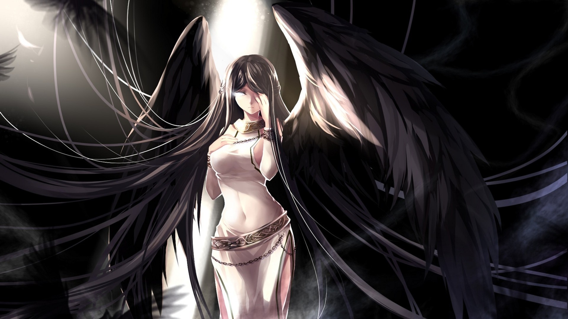 1920px x 1080px - Sexy angel girl in fantasy style - desktop wallpapers