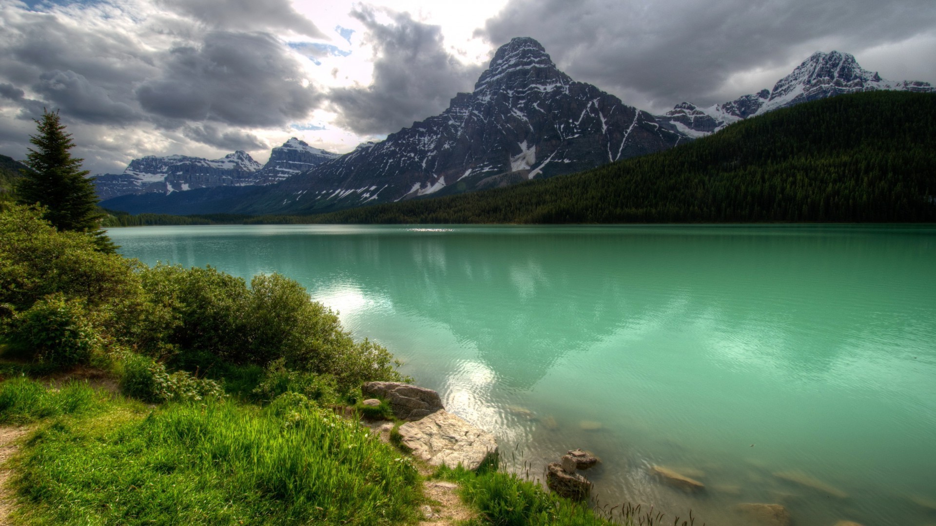 lake water mountain landscape travel nature outdoors snow sky scenic reflection