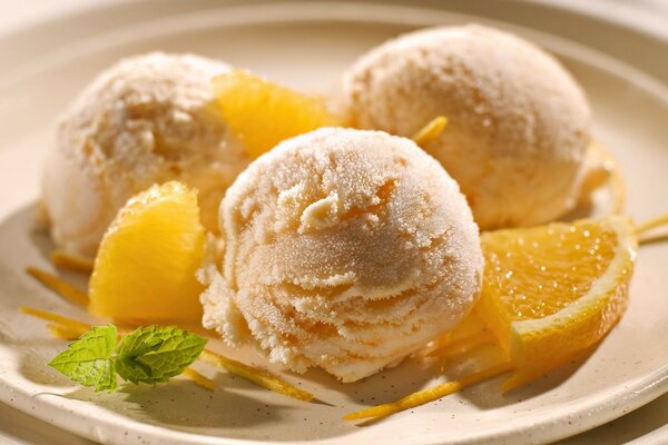 Still life of a delicious dessert on a white plate