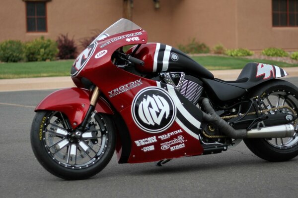 Cool rouge moto de course