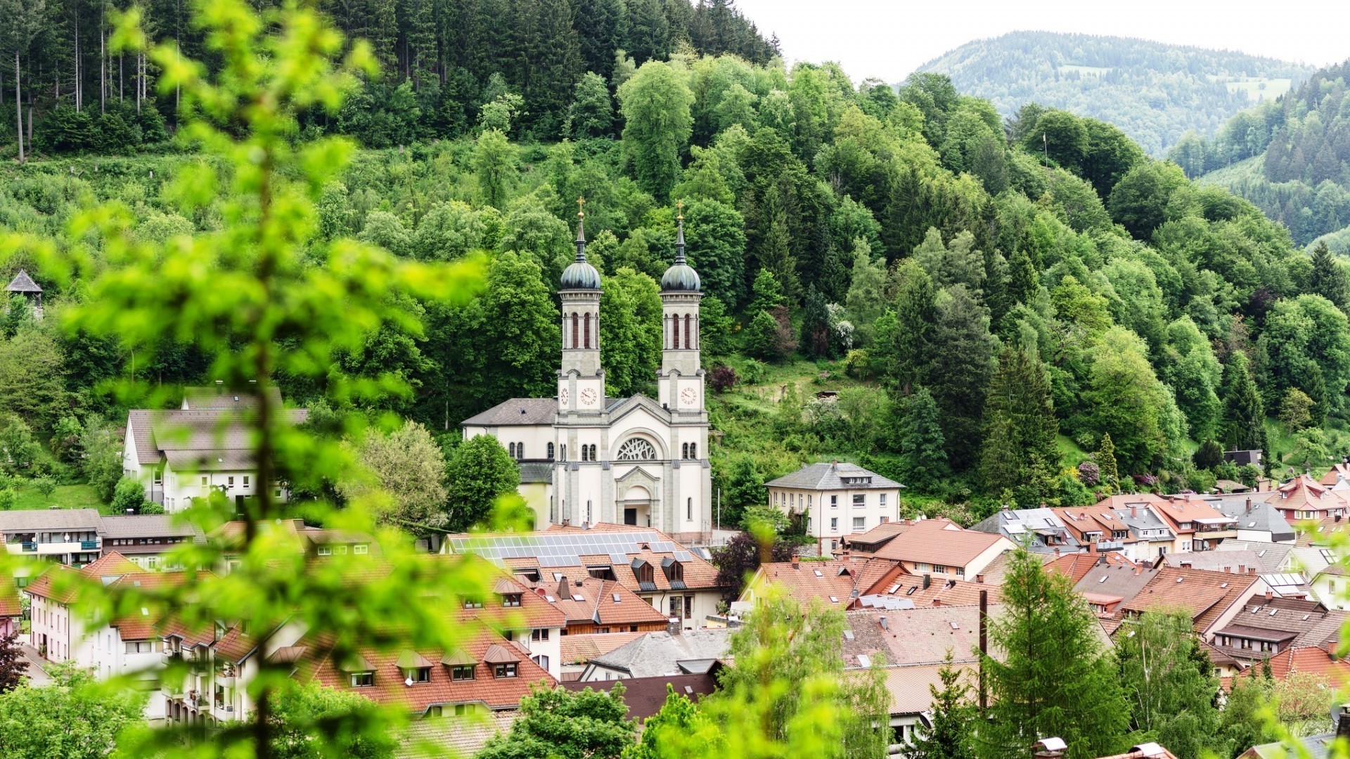 the church architecture tree travel summer nature outdoors building old house wood landscape tourism sight garden