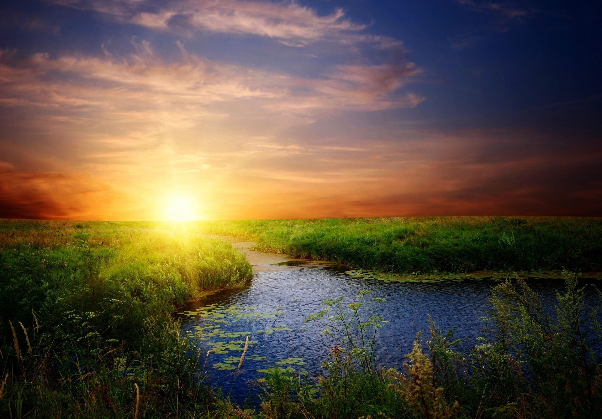 sonnenuntergang und dämmerung sonnenuntergang dämmerung landschaft natur sonne himmel see wasser reflexion abend gutes wetter gras wolke licht dämmerung sommer